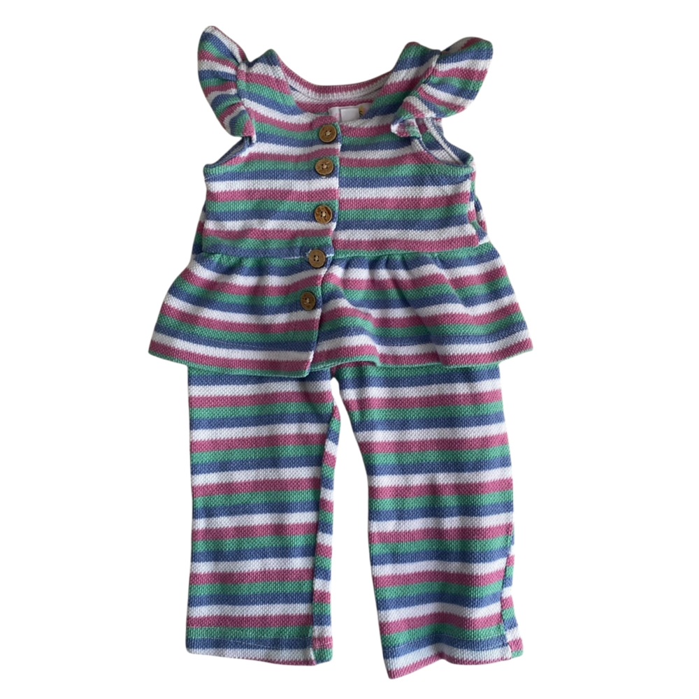 Striped 2-Piece Knit Set – Size 18 Months